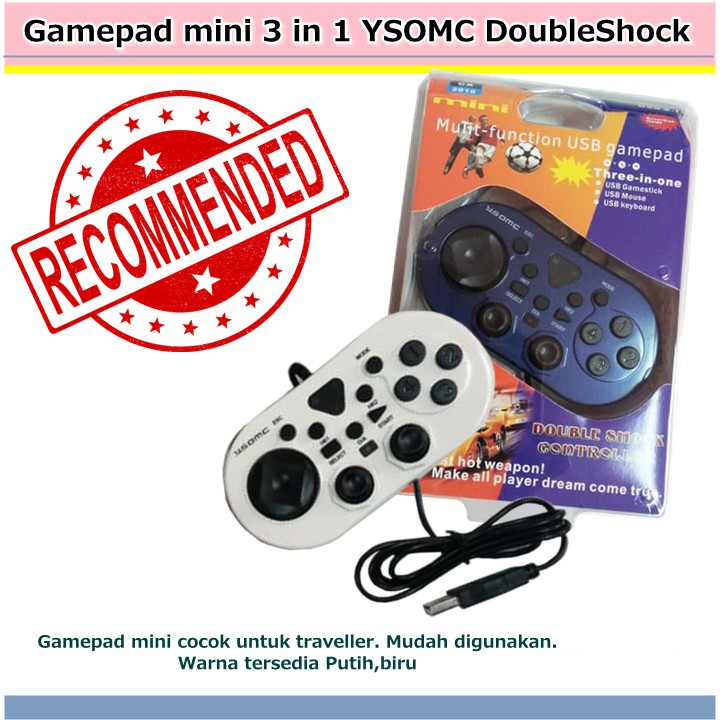 Gamepad mini 3 in 1 YSOMC DoubleShock