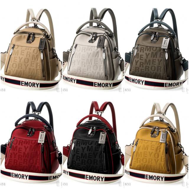 Tas wanita EMORY   Caviara bdg Series  03EMO2831 Ransel terdiri dari enam warna