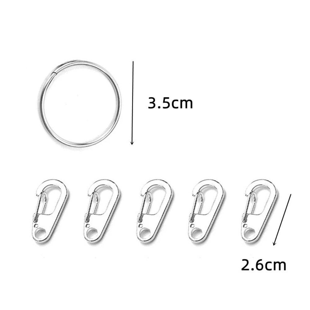 Lanfy Gesper Gantung DIY Alloy Gantungan Kunci Aksesoris Perlengkapan Perhiasan Keyrings Spring Hook