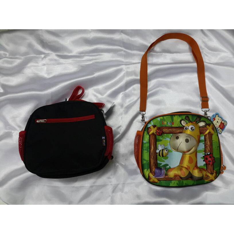 Tas Selempang anak playgroup paud karakter animal - Little V original