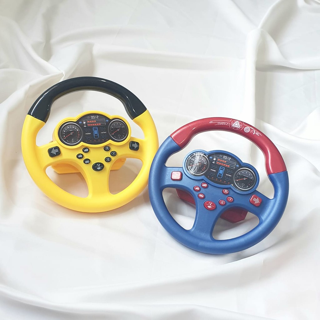 CR CM-C7 Mainan Anak Simulasi Setir Mobil Kemudi 360° Stir Mengemudi Driver Steering Wheel Music-2