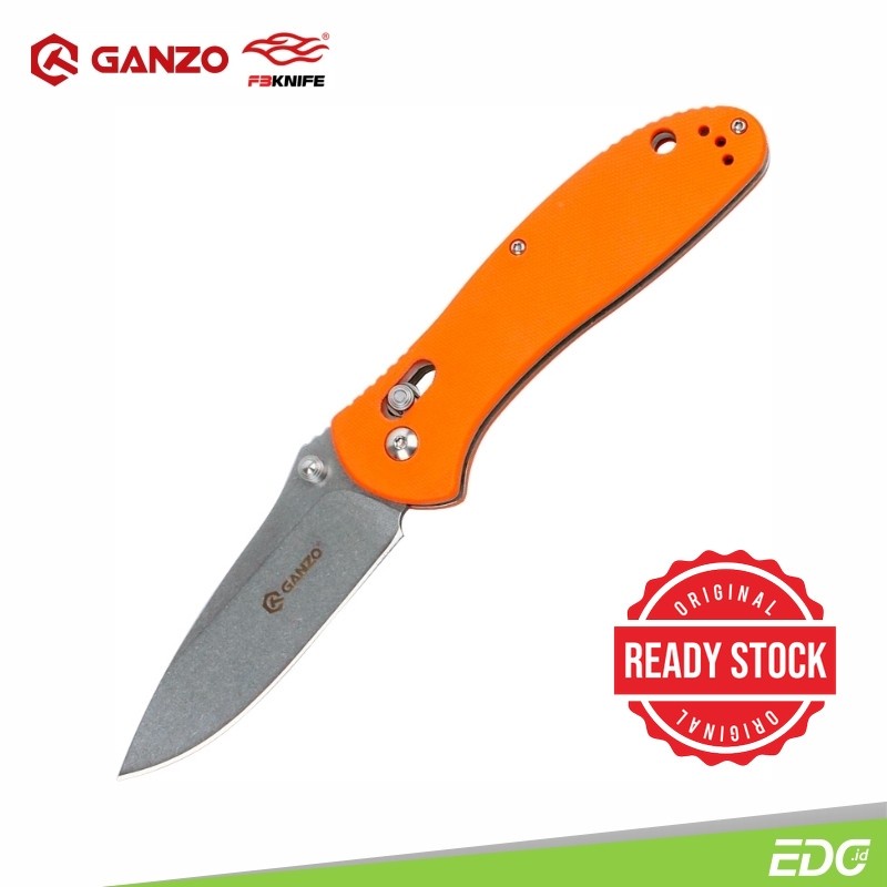 Ganzo G7392-OR 440C Steel G10 Orange Survival Camping Tools