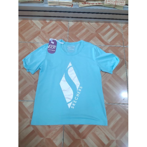 Kaos Skechers Diamond logo tee Blue