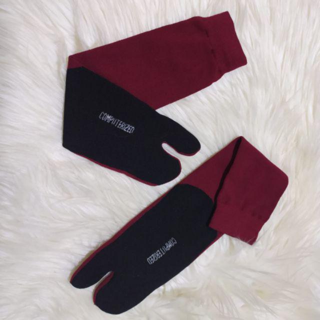 Kaos Kaki Jempol Termurah TERLARIS Kaos Kaki polos bahan polister random-Maroon