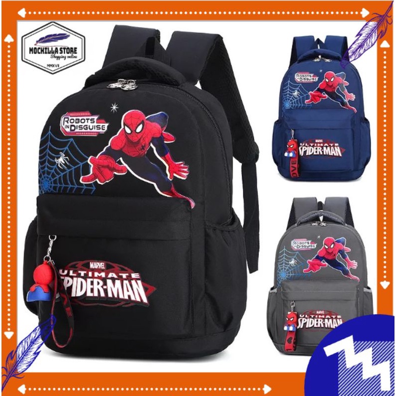 Tas Sekolah Anak Karakter Avenger Spyderman Tas Ransel - Mochilla Store - Tas Dinier Backpack