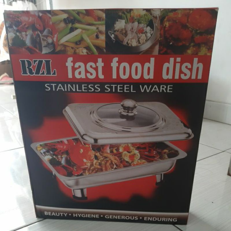 Wadah saji prasmanan stainless steel
