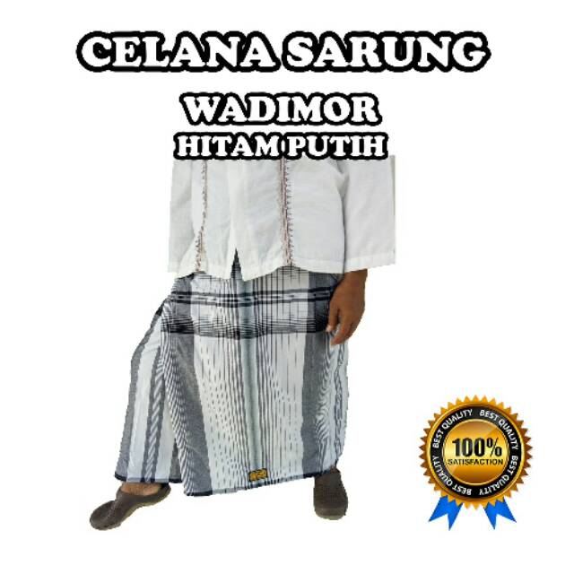 Sarung Celana Dewasa Wadimor Hitam Putih