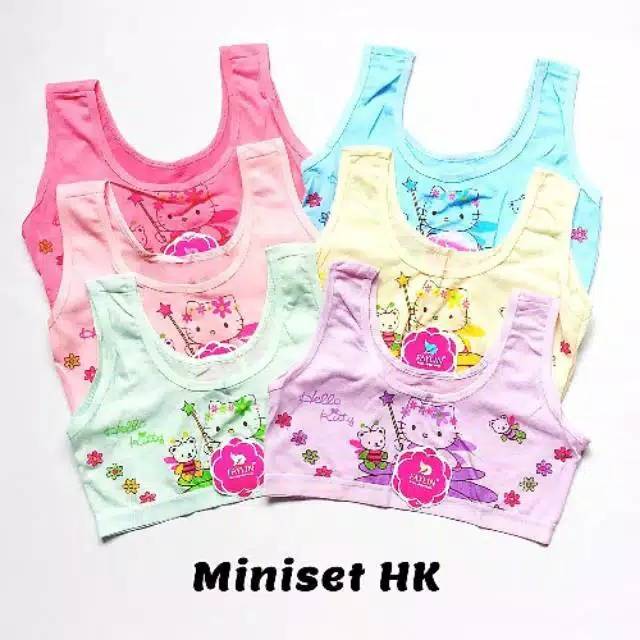 6 Pcs Miniset Anak Perempuan Cewek Remaja SD SMP Kutang Bra Beha Bh Mini Set Anak Perempuan Remaja