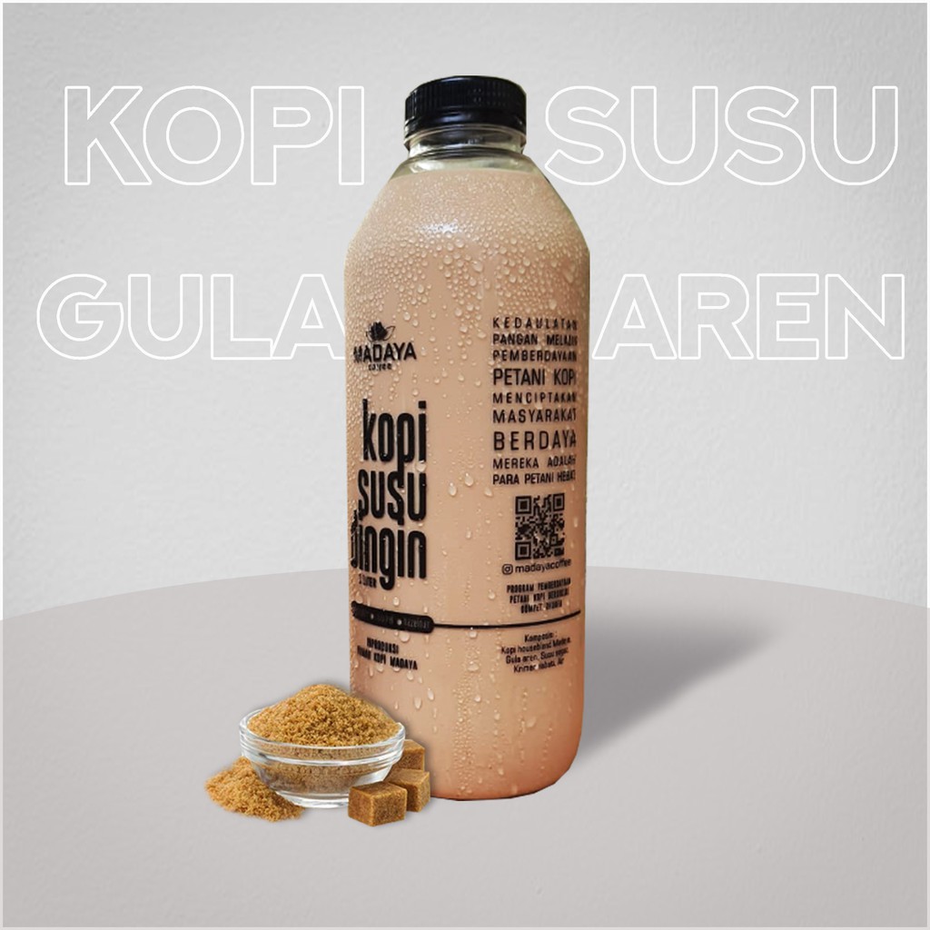 Jual Kopi Susu Gula Aren 1 Liter Khusus Kurir Instan Sameday Indonesiashopee Indonesia 7296