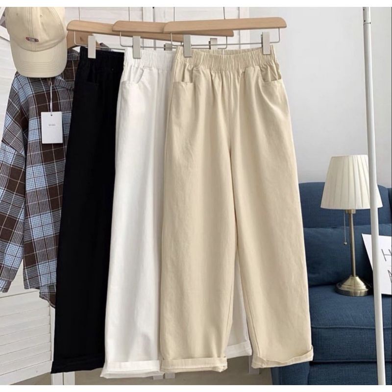 POCKET PANTS FASHION WANITA