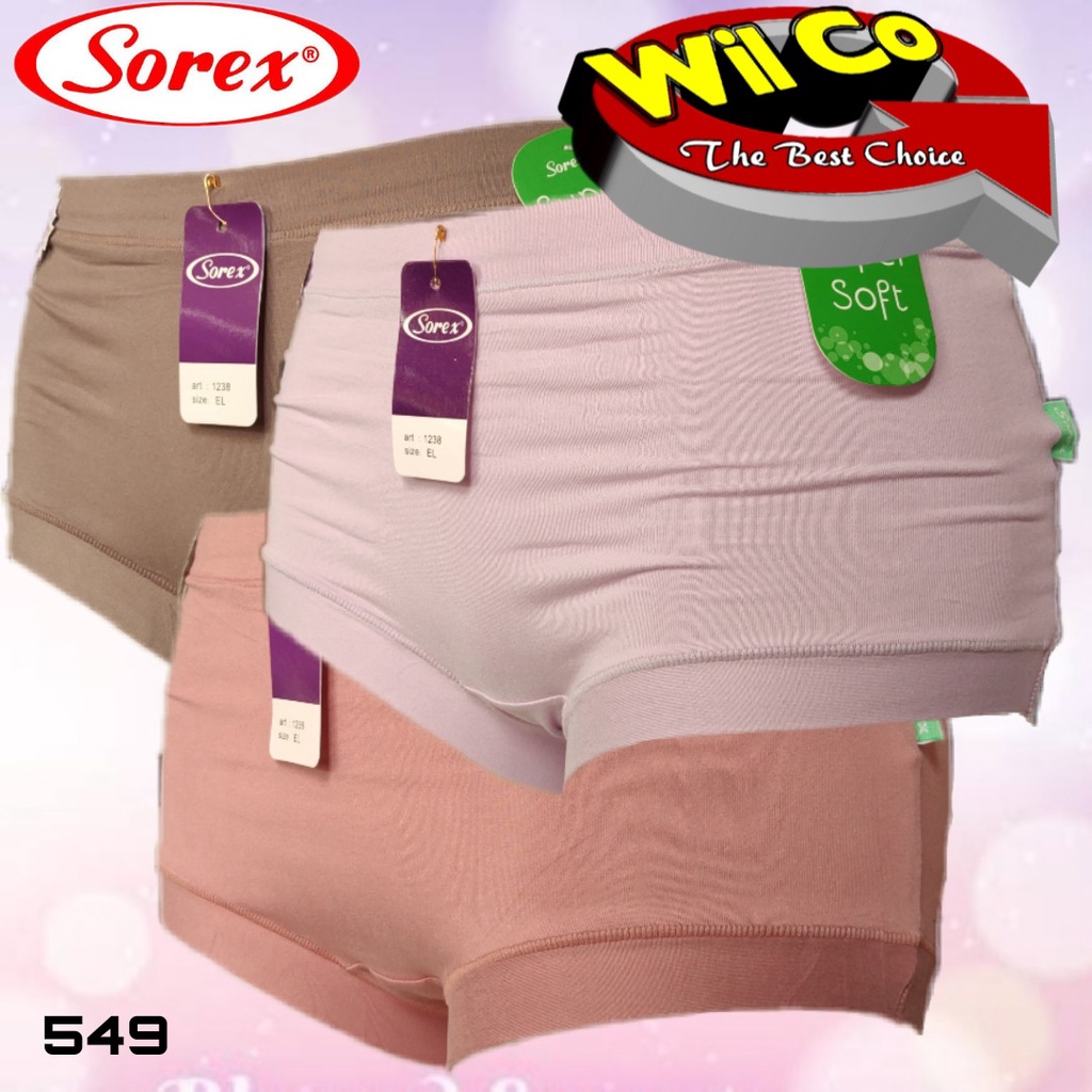 K549 - (Harga Per 1 Potong) CELANA DALAM WANITA PAKAIAN WANITA PAKAIAN DALAM SOREX MAXY SIZE M - XXL