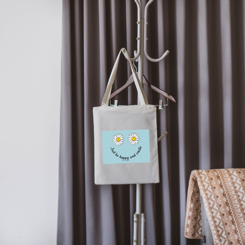 Sevine Totebag Tas Wanita Tote Bag Resleting Aestethic Quote Motivation - LM