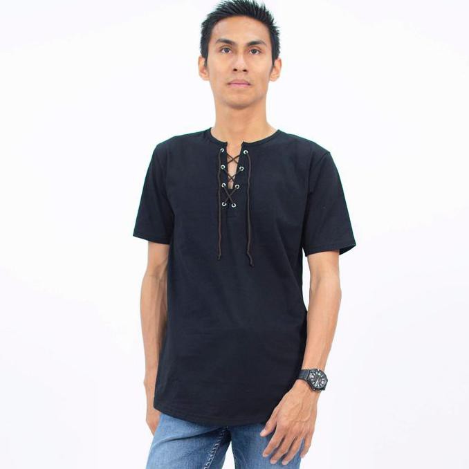 READY-STORE TALI KAOS KURTA / BAJU KOKO PRIA / MUSLIM GAMIS PAKISTAN / KOKO HAWAI - PUTIH, M