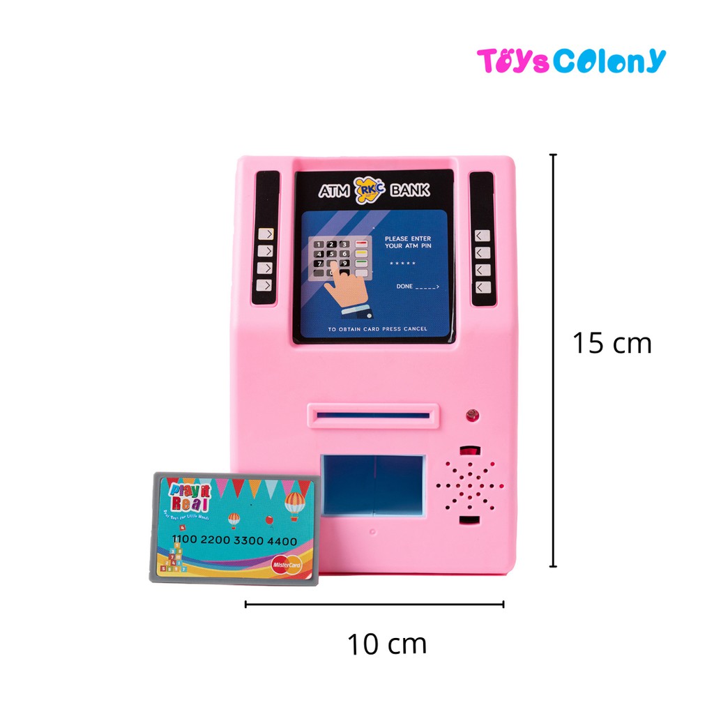 MAINAN ANAK PLAY IT REAL MINI ATM BANK RKC10018-1