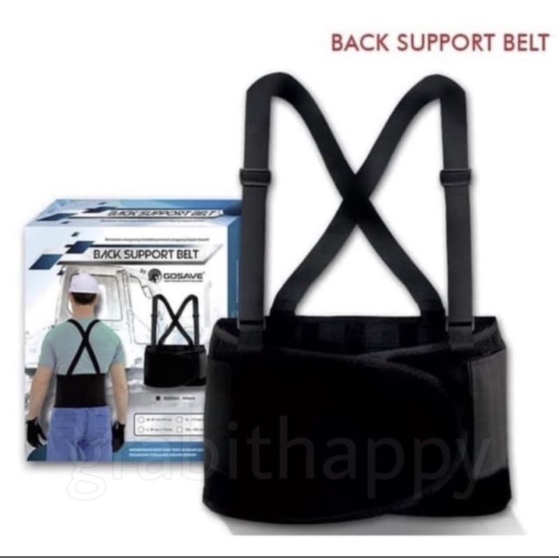 SAFETY BELT BACKSUPPORT ORIGINAL / SABUK PENGAMAN PINGGANG - GOSAVE