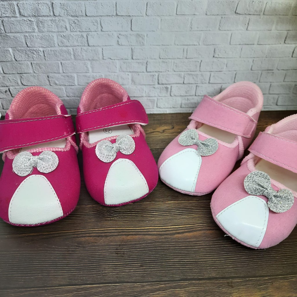 [TAMAN SEPATUKU] SEPATU TRENDY MURAH PREWALKER ANAK PREMPUAN0-12 BULAN MOTIF PITA  FPX03