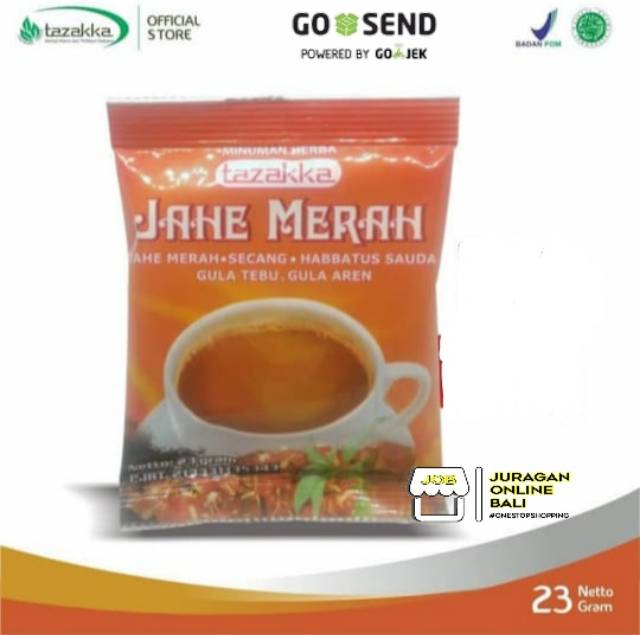 JAHE MERAH INSTAN - Minuman Sachet Herbal Jahe Tazakka Original