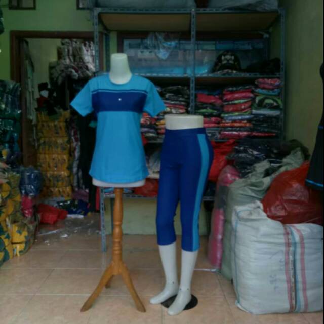 Setelan senam zumba pendek