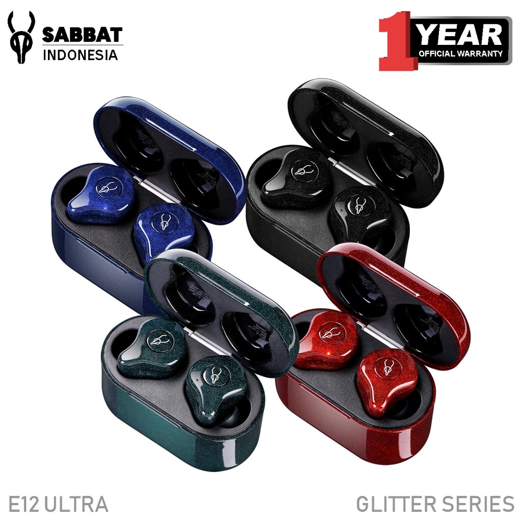 SABBAT E12 ULTRA GLITTER SERIES - Bluetooth 5.0 TWS Earphones
