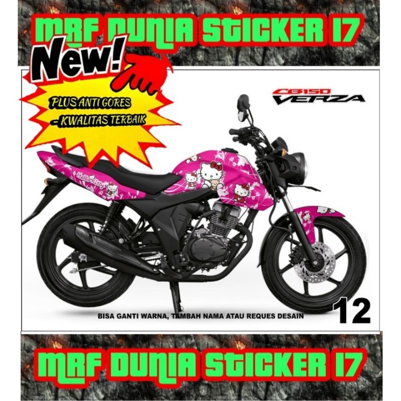 Sticker decal CB 150 Verza Full Body dekal Honda CB 150 Verza Stiker Decal Honda Verza 150 CB 12