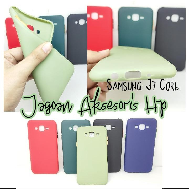 SMPC TPU Candy Samsung J7 Core J700 J7 Nxt 5.5 inch SoftCase Macaron Protection Camera Tombol Warna