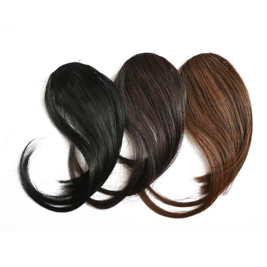 PS poni clip one side bang curly hair clip rambut palsu extension