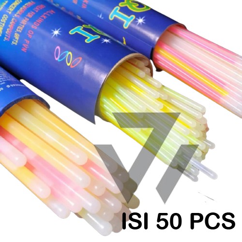 Glow Stick Gelang Fosfor Glowstick Light Stick Glow Stik isi 50 Pcs