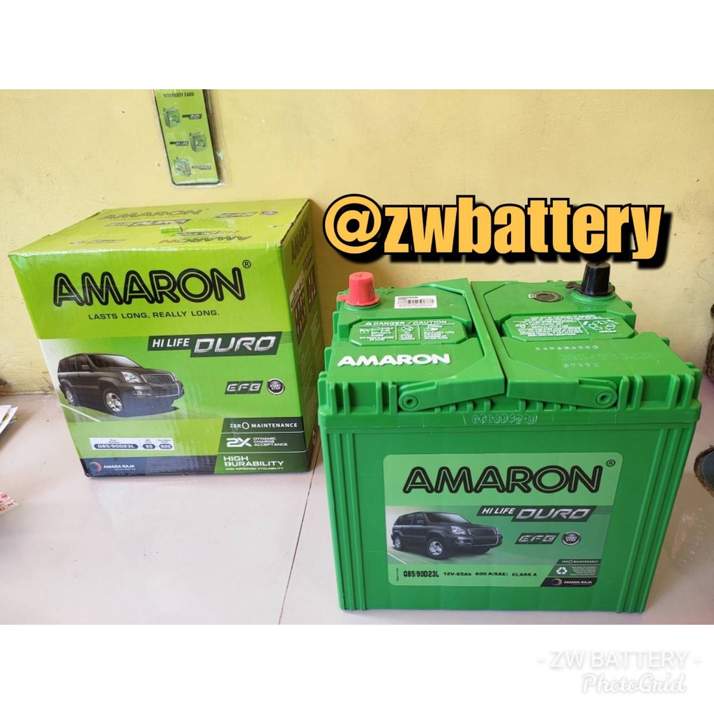 Aki Mobil MAZDA 2 SKYACTIVE Q85 / 90D23L Amaron Hi-Life 12V / 65Ah