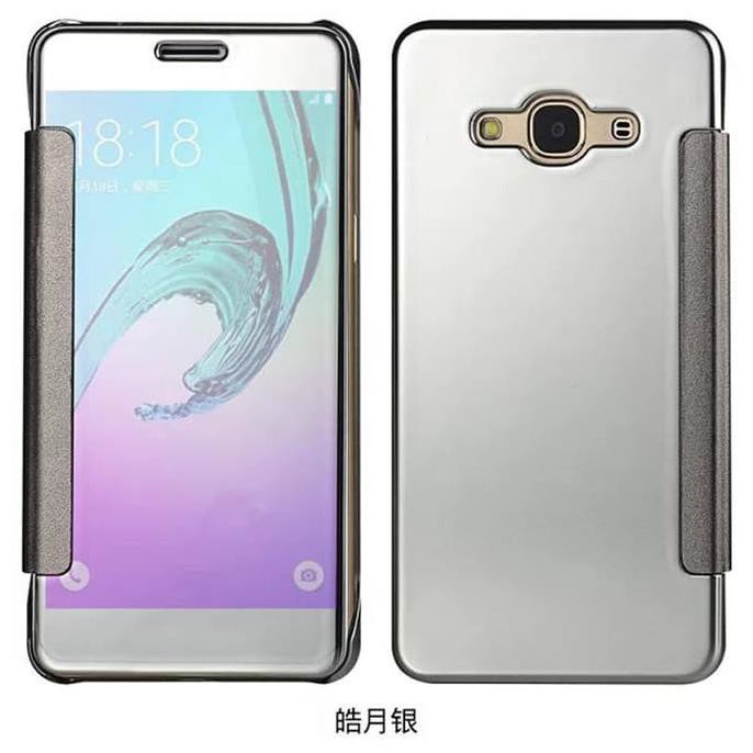 NEW FLIP SMART MIRROR SAMSUNG J5 2016 J510 AUTOLOCK CASE COVER MIROR - GOLD MILENIA
