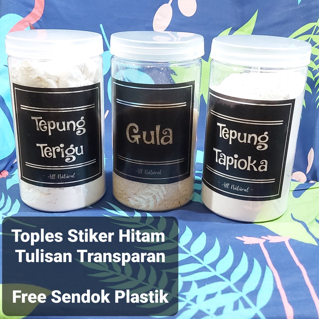 Toples Bumbu Free Stiker / Toples Teh Gula Kopi Free Label termurah / toples gula teh kopi / toples 