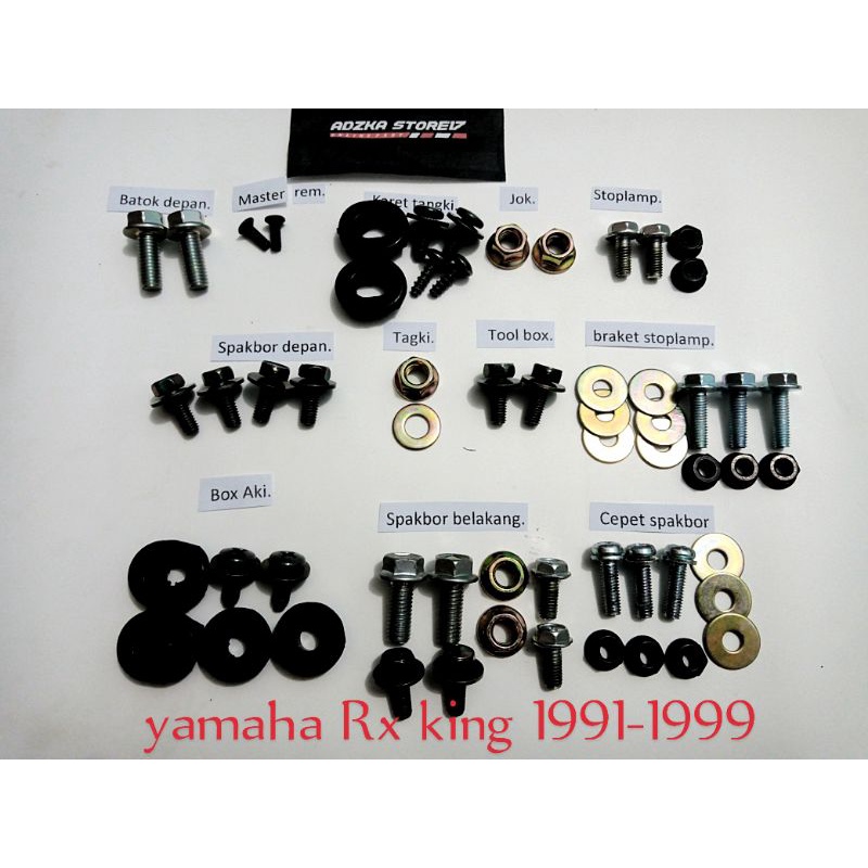 baut body full set yamaha Rx King  th 1991-1999/full set baut yamaha Rx King th 1991-1999
