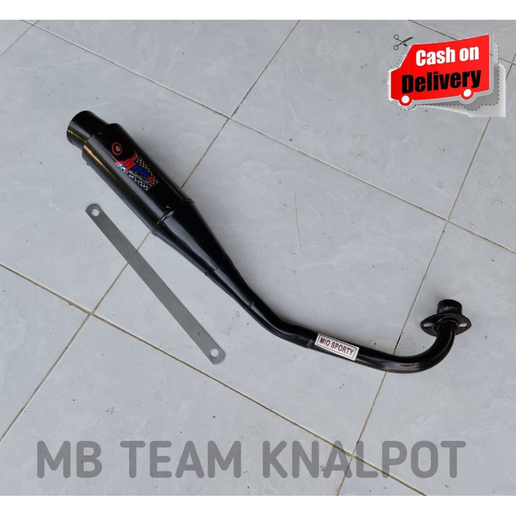 KNALPOT RACING MIO SOUL CARBU MBR TOPI BLACK