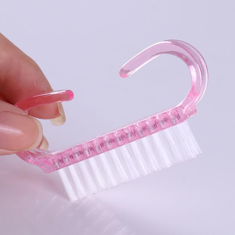 1 Pc Nail Cleaning Brush Dust Brush Random Color Nail Art Manicuring Tool