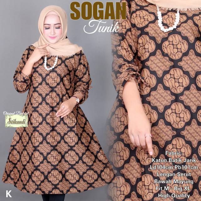 SOGAN TUNIK / BAJU BATIK WANITA