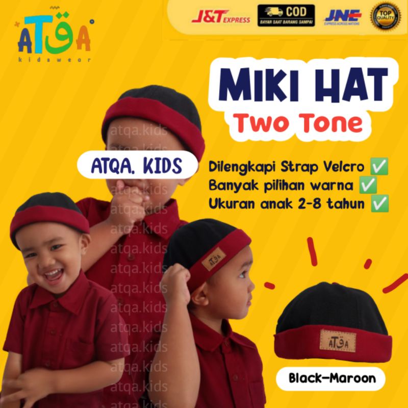 PECI TOPI ANAK/PECI MIKI HAT ANAK/PECI ANAK DUA WARNA