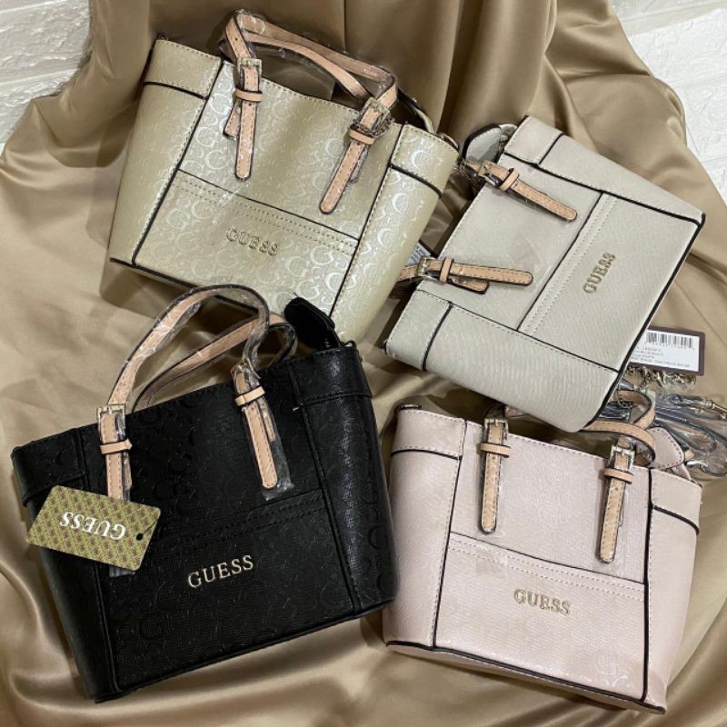 GUESS DELANEY MINI TOTE BAG HOLO