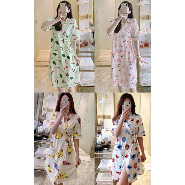 BAJU TIDUR DRESS MODEL KIMONO IMPORT PREMIUM BANYAK MOTIF