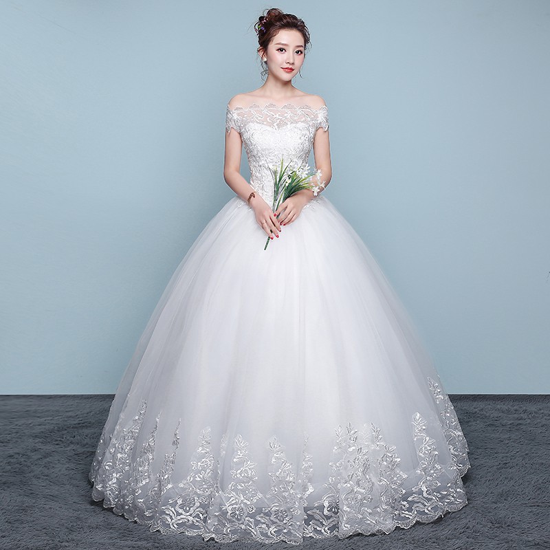 Gaun Pengantin 1806003 Putih Sabrina Wedding Gown