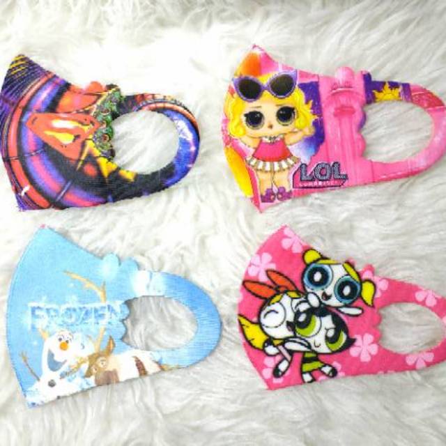 MK07 Masker Kain Anak Motif Karakter