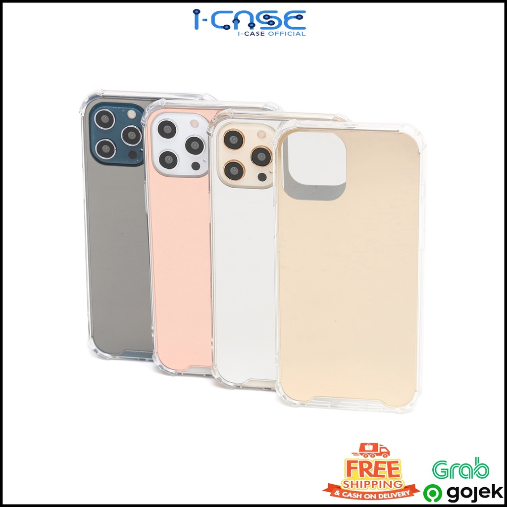 Mirror AntiCrack Soft Case Full Cover Oppo Reno -1 C1 C2 A52 A33 A53 A5 A9 A92 2F