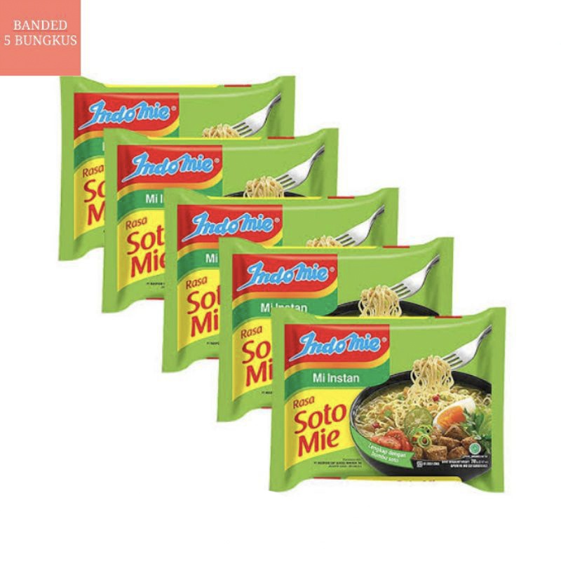 

Indomie Mie Soto 5 bungkus