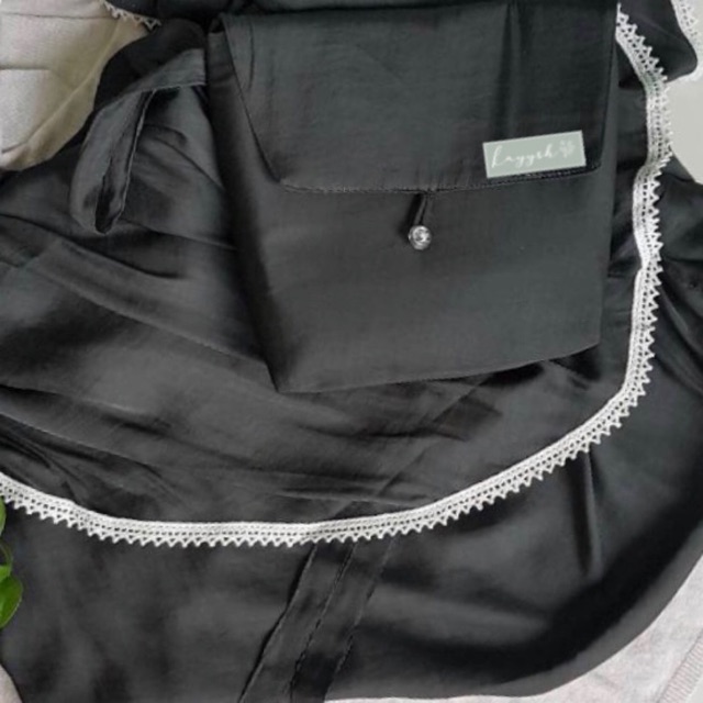 Mukena Zara Silk Olive/ mukena travelling / satin seta/ zara silk premium