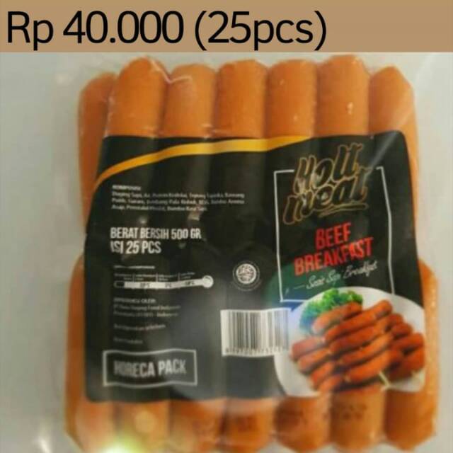 

Sosis HotMeal Beef Breakfast