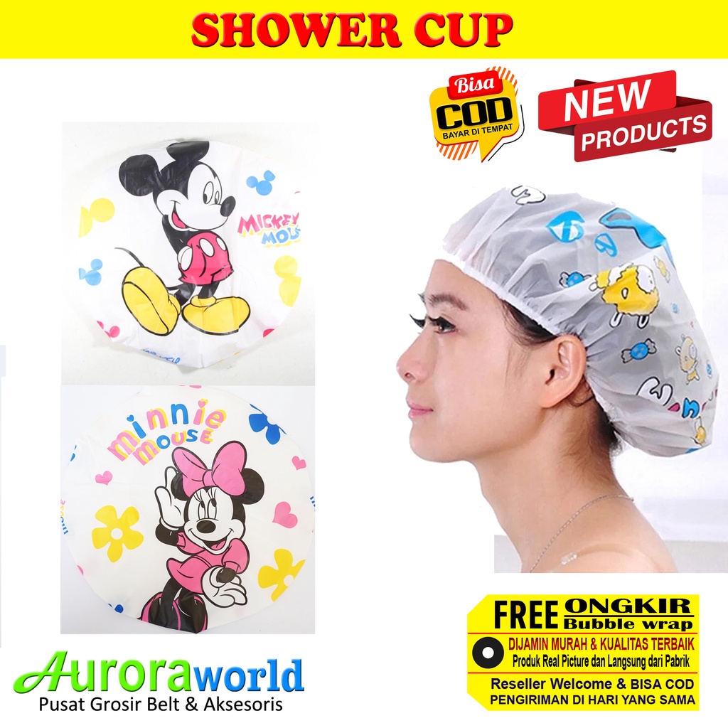 AURORAWORLD Shower Cap Original  Karakter Hello Kitty