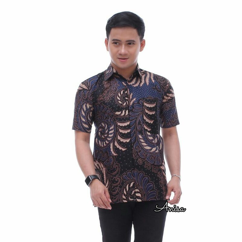 Batik Pria Lengan Pendek Motif Terbaru