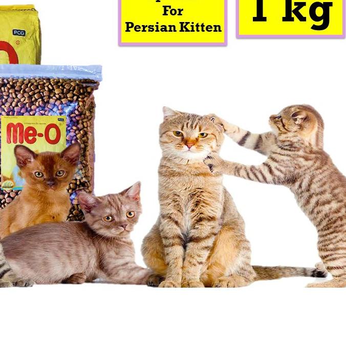 ♪ Toko Semar - Makanan kucing Meo kitten Persia repack 1 Kg - Me-o kitten Persia ✯