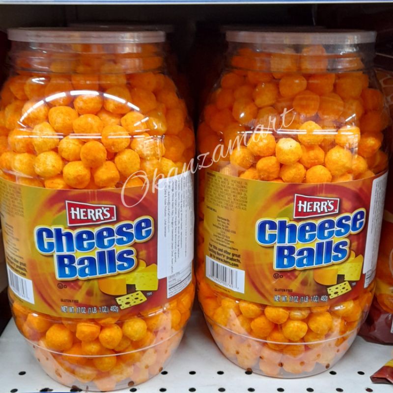 

Herr's Herrs Cheese Balls|Cheese Curls Gluten Free 482gr