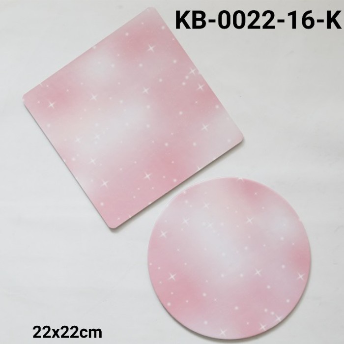 

GR-KB-0022-16 GROUP 2 CAKE BOARD ALAS KUE KOTAK BULAT 22CM GLITTER TERMURAH