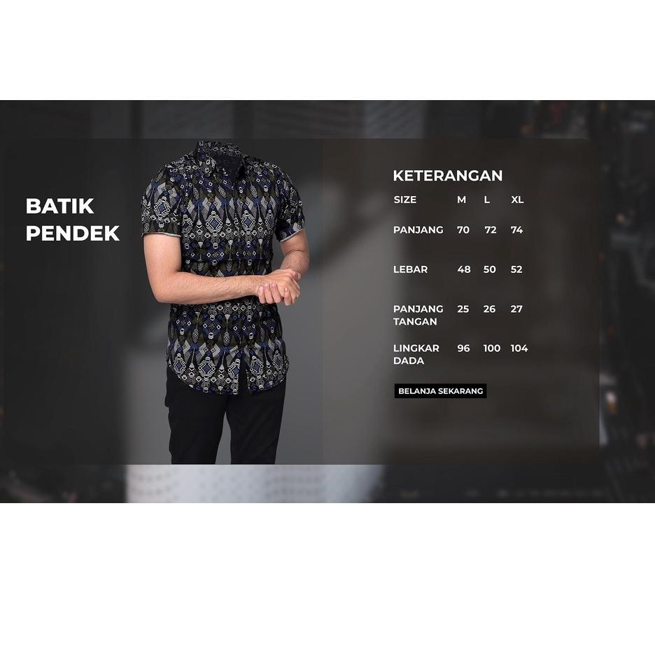 ✿ DGM Fashion Kemeja Batik Pria Lengan Pendek Songket Batik Pria Songket Batik Songket Pria Batik Pe