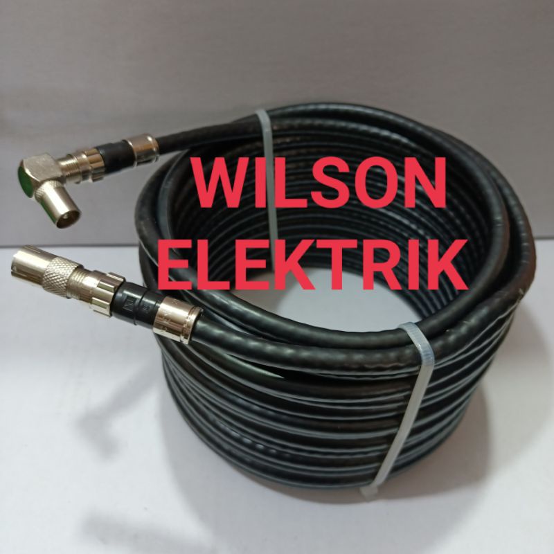KABEL ANTENA TV DIGITAL 10M JACK MALE L TO FEMALE KABEL ANTENA DIGITAL PRIMER